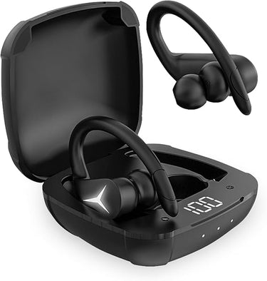 KSIX Sport Buds 2 Auriculares Inalámbricos para Deporte con Micrófono. Cascos Deportivos Resistentes al Sudor para Llamadas, Música, TV y PC